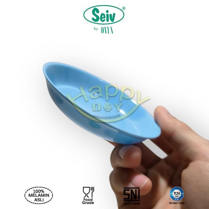 TEMPAT SAMBAL | PIRING SAOS | LEPEK SAMBEL BULAT 9.5CM MELAMIN SEIV BY ONYX