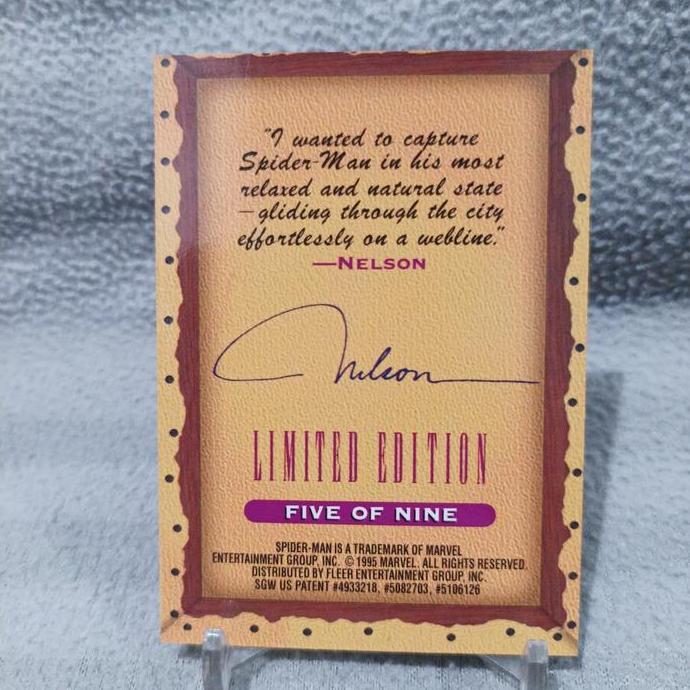Fleer ultra spiderman masterpieces '95 spiderman (nelson)