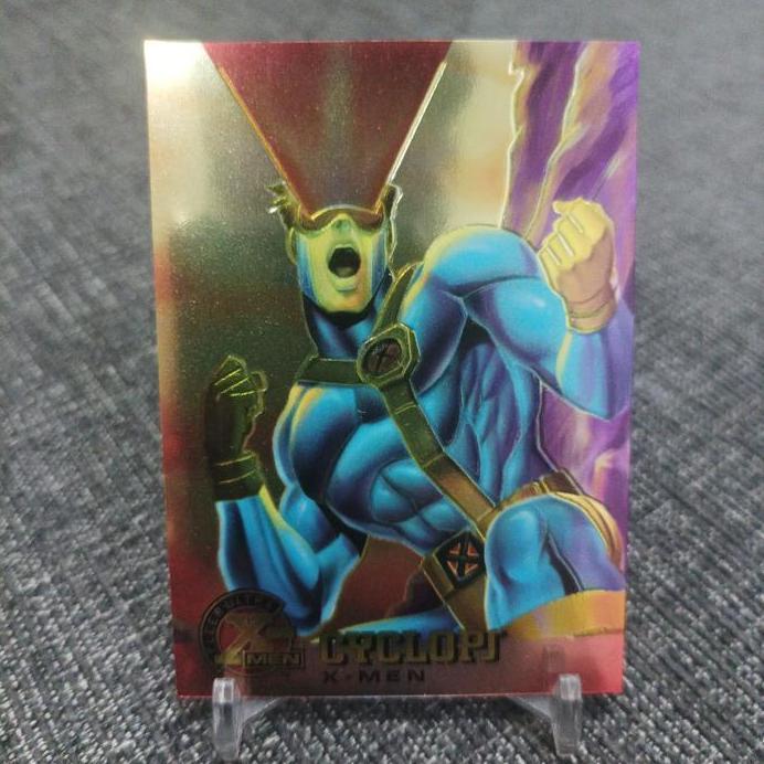 Fleer ultra X-men 1995 cyclops chromium promo card