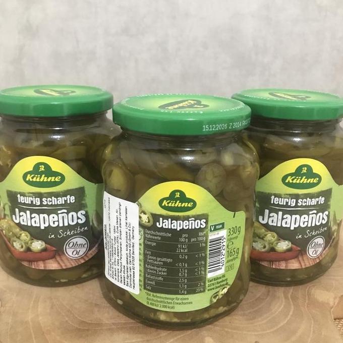 Ready KUHNE JALAPENO 375 ML / ACAR JALAPENO / CABE JALAPENO