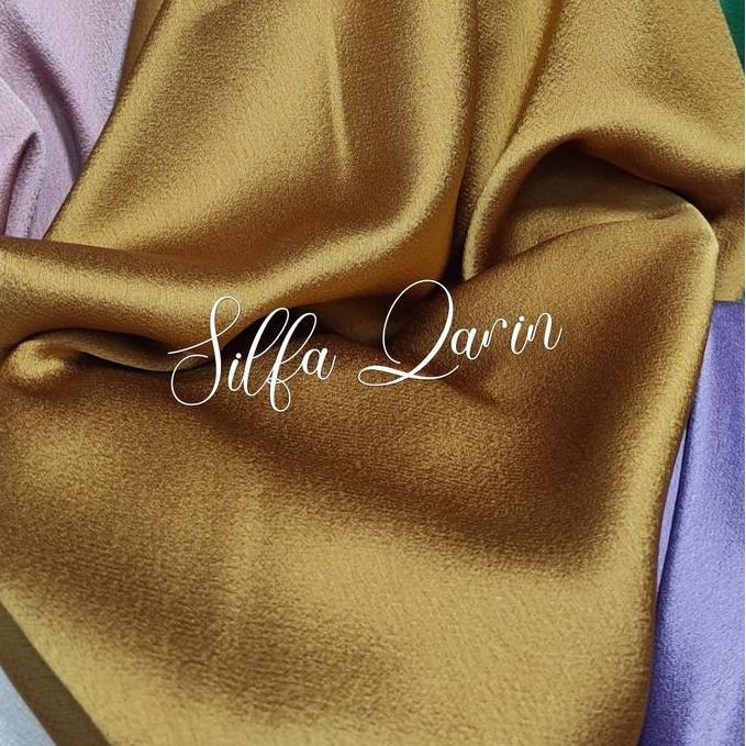 Kain Bahan Satin Silk Moscrepe Stretch Premium (Harga 0,5 Meter)