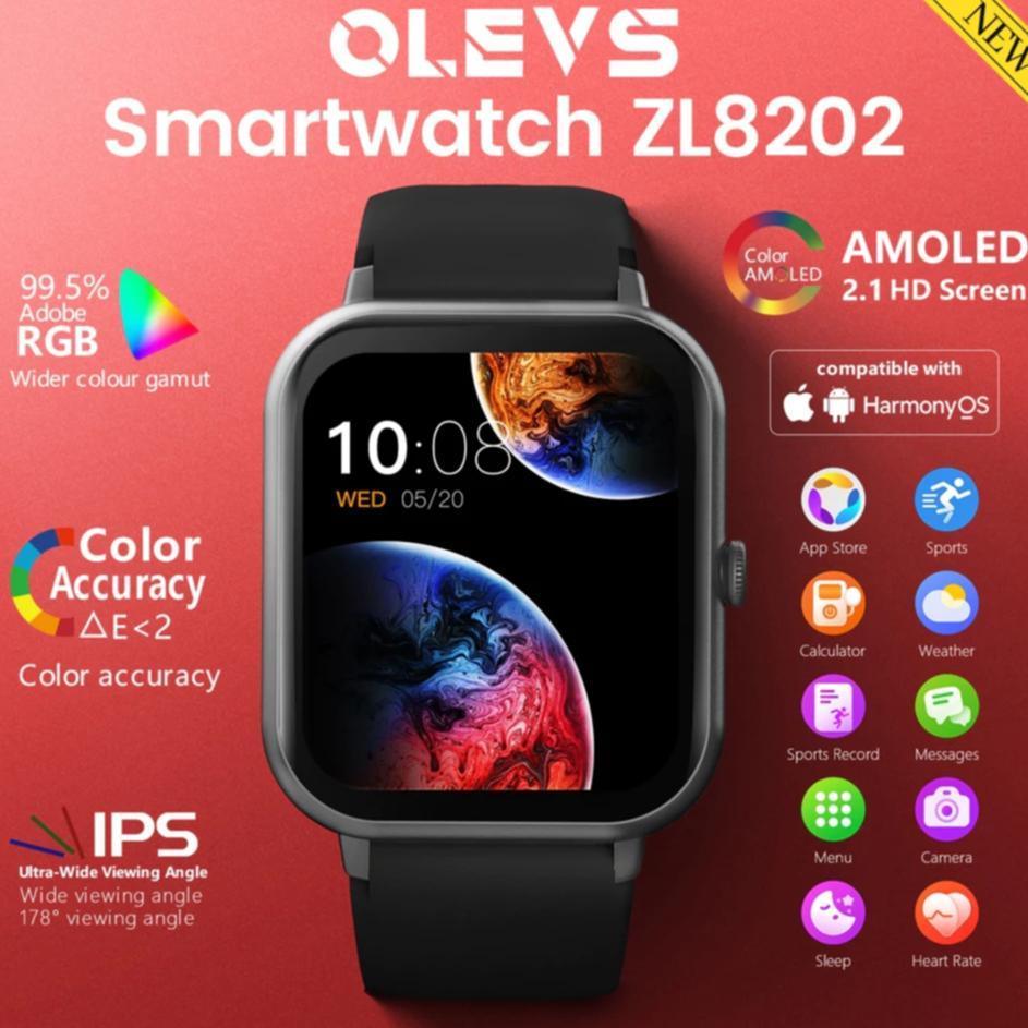 TERBARU OLEVS Smartwatch Pria Wanita Original Anti Air Smartwatch Multifungsi Bluetooth Watch