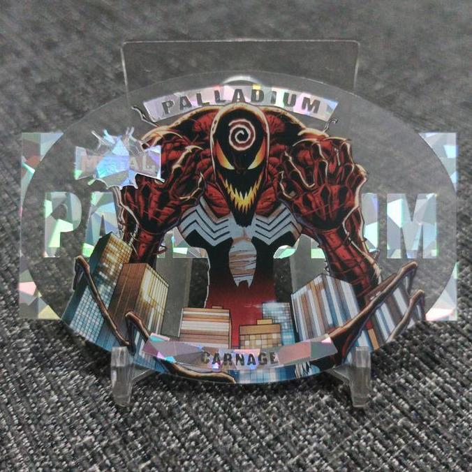 Marvel metal universe spiderman 2021 palladium carnage die cut