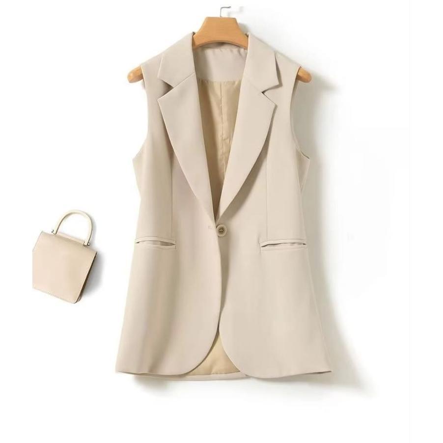 Blazer Wanita Tanpa Lengan / Outer Wanita / Jas Blazer Wanita