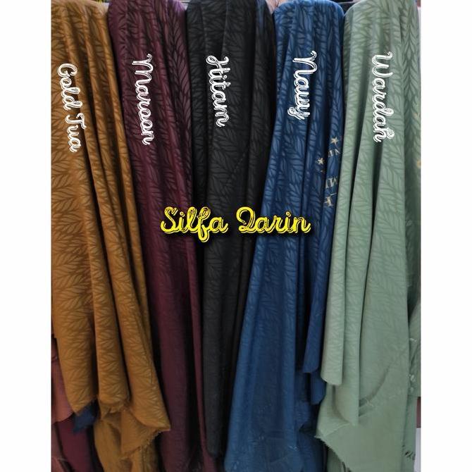 Kain Wolfis Motif Embos _ Bahan Kain Gamis/Blouse