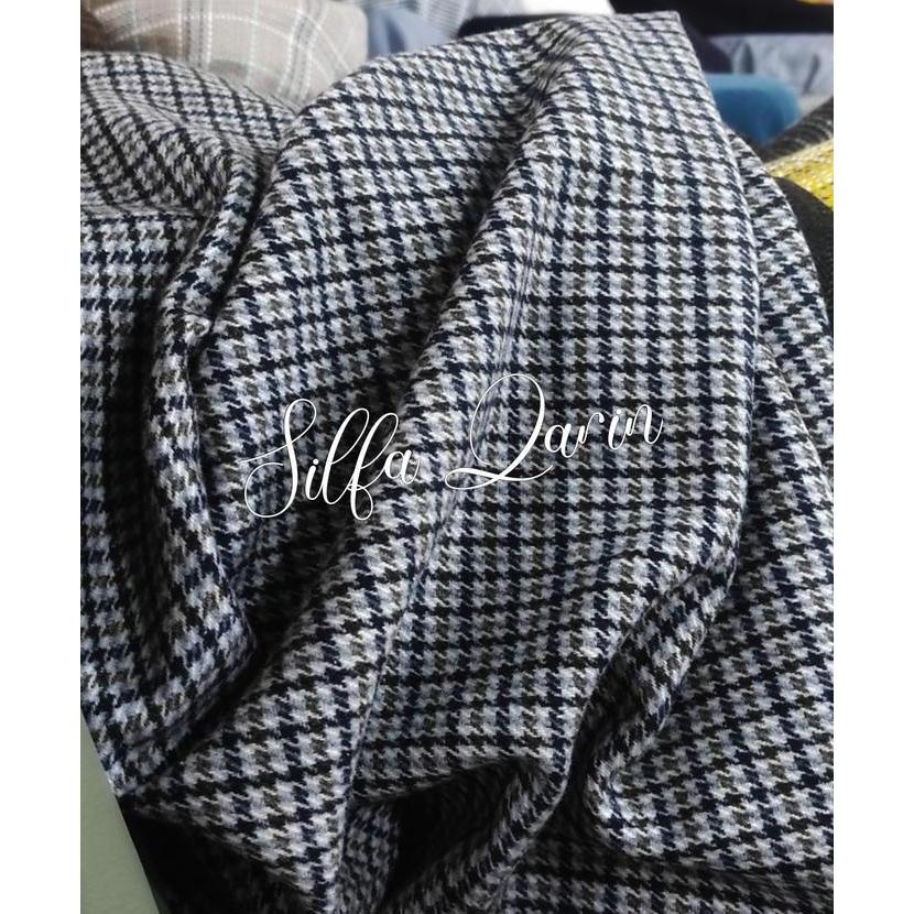 Kain Wool Rajut Acrylic _ Bahan Wool Acrylic _ Kain Blazer/Coat