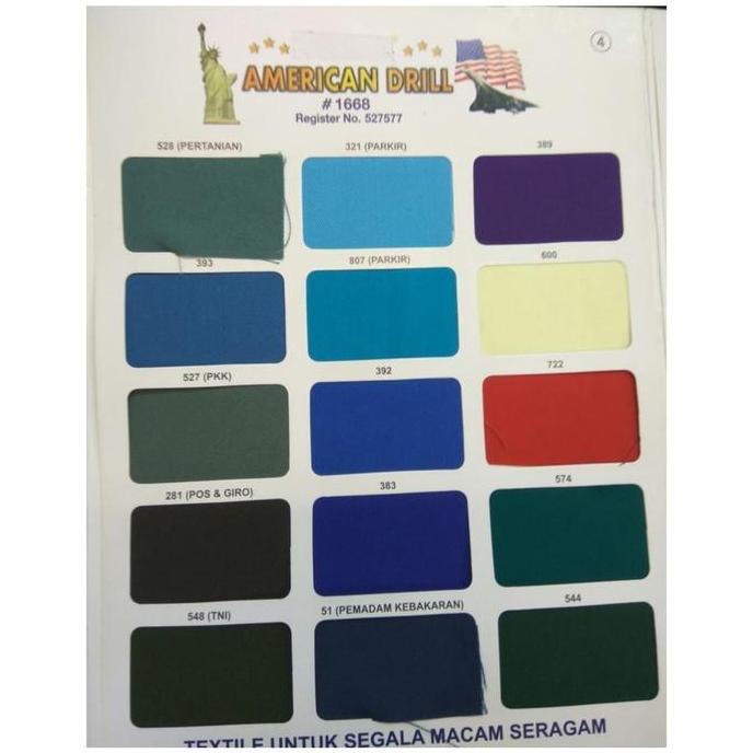 Kain Bahan Seragam AMERICAN DRILL#1668 _ Kain Drill American #1668