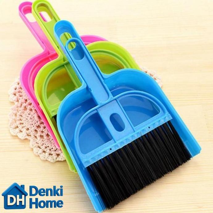 Sapu Pengki Set / Sapu dan Pengki Mini Set / Mini Dustpan / Sapu Set Mini / Sapu Mobil / Sapu Set Mo
