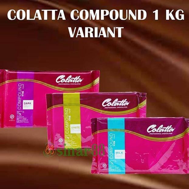Coklat Cokelat White Dark Chocolate DCC Batang Batangan Cokelat COLATTA Compound 1kg 1 kg