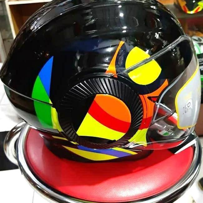 helm agv orbyt sun moon vr46