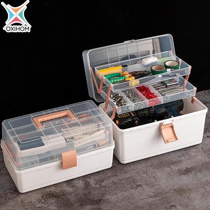 Oxihom Tool Box Kotak Obat Kotak Penyimpanan Box Mainan Box Plastik Box Pancing