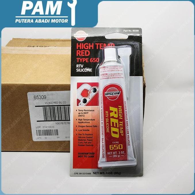 cahyanacanz - Lem Silicone Red Versachem Merah ukuran Besar 85 Gram- Lem Silicon Red Diskon