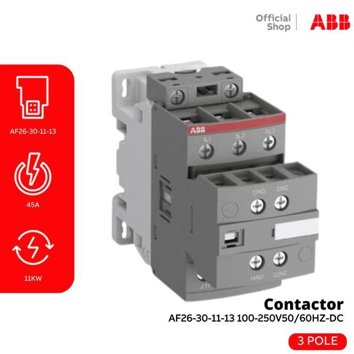 ABB AF26-30-11-13 100-250V50/60HZ-DC Contactor 1SBL237001R1311