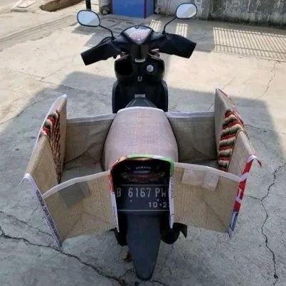 KERANJANG MOTOR / TAS MOTOR GONI BS
