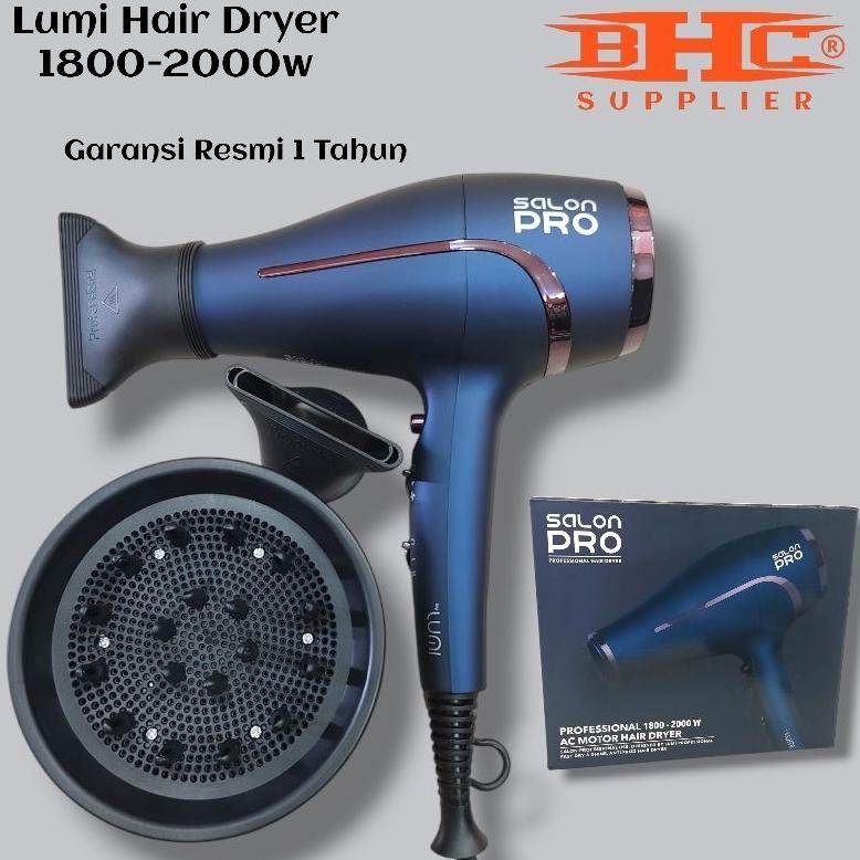 Hairdryer Lumi Salon Pro 1800 - 2000 Watt Original Pengering Rambut Hair Dryer