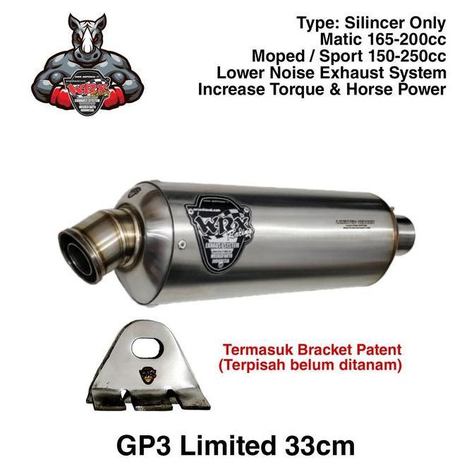 Knalpot WRX GP3 Limited K175 Vario150 New