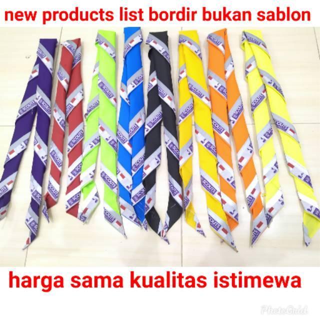 Wosm Bordir,Scarf Pramuka List Scout Wosm Bordir Bukan Sablon