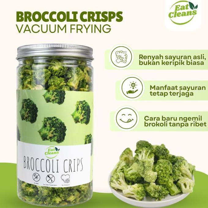 opevana78 - Eat Cleans Snack Keripik Brokoli Crispy Snack Vacuum Frying Broccoli Keripik Sayur Camil
