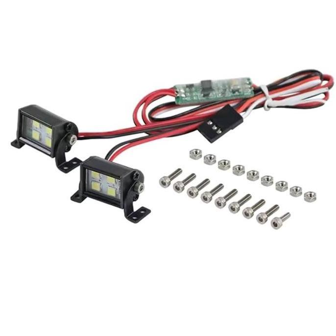 2pcs Light bar 4 led roof lamp Rc axial scx10 Rc4wd D110 D90 Mn128 Mn86 Led Rc