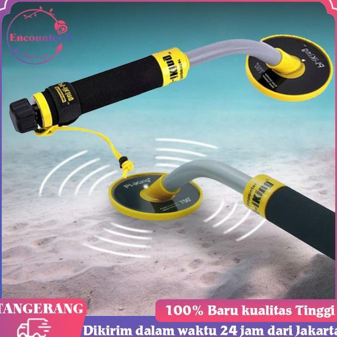 YORKSHIREY Metal Detector Waterproof Alat Pendeteksi Gold Silver Pi-Iking 750 Detektor Logam 30m Met