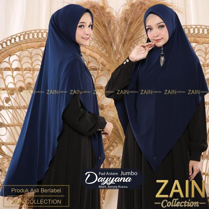 ZAIN - Kerudung Bergo Syar'i Dayyana Jumbo Jilbab Soft Pet || Hijab Syari  Instan ZAIN COLLECTION  H