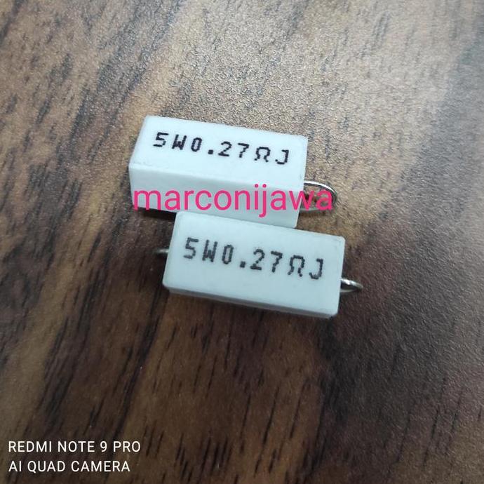 RESISTOR 5WAT 0,27 OHM BL27