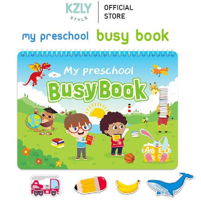 NEZGEFIG Kzly - Busy Book Quiet Book My Preschool Lengkap- Busy book