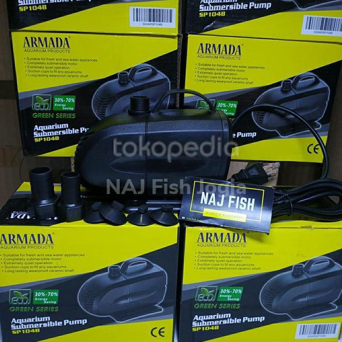 Pompa Kolam Armada SP 104B/SP 104/ WP 105 22w 2500l/h mantab