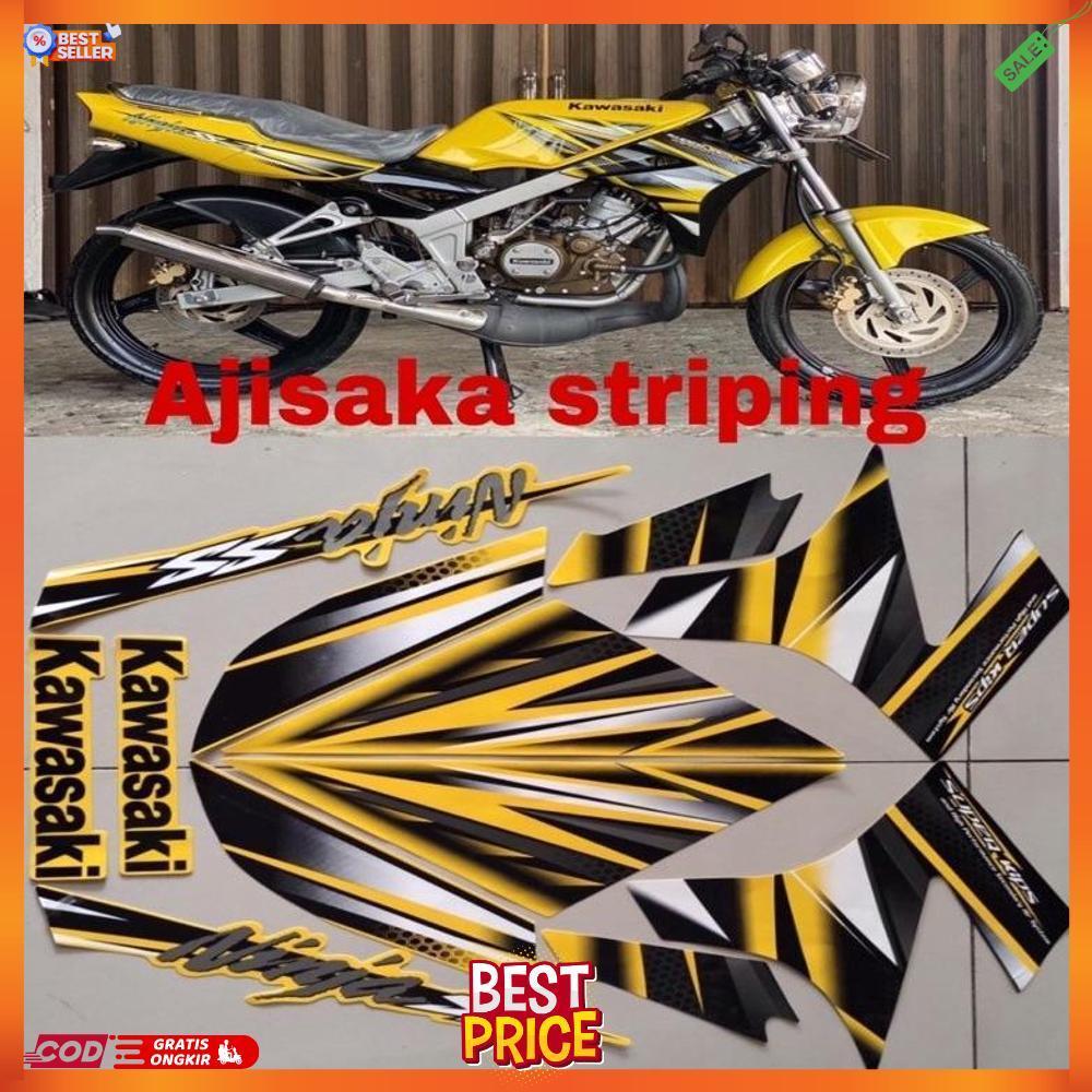 Stiker Ninja Ss 2013 Kuning Striping Ninja Ss Kuning 2013 Striping Stiker Lis Les Kawasaki Ninja Ss 