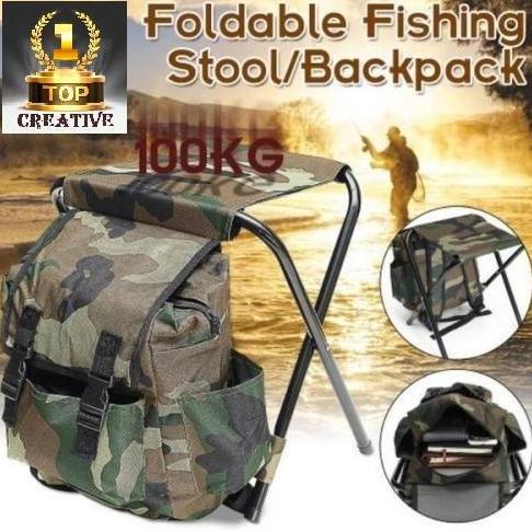 Kursi Tas Lipat tas mancing Kursi Mancing Camping TAS RANSEL kursi