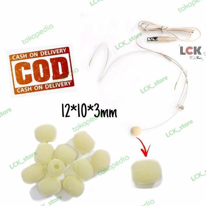 Msu- Busa Mic Clip On Headset - Spon Mic Mini Lidi Kecil - Foam Microphone