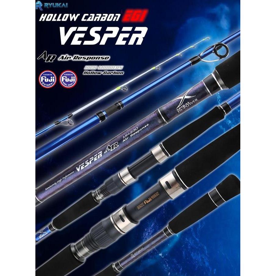Joran Cumi Eging Egi Rod Carbon PE 0.4 - 2.0 Egi 2-4 230 260 cm Ryukai Vesper