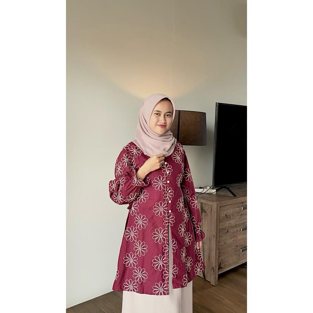 limited fyla tunik vest bordir motif etnik aesthetic cardigan etnik katun kardigan bordir
