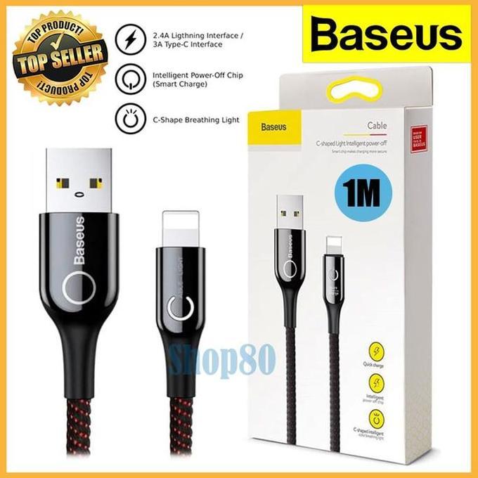 ZAVAGO Baseus Auto Power Off Kabel Data iPhone Lightning Automatic Cable