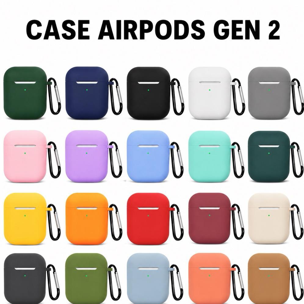 BESTPROMO Case Silikon Airpods Gen 2 Silikon Pelindung (tanpa Tws)
