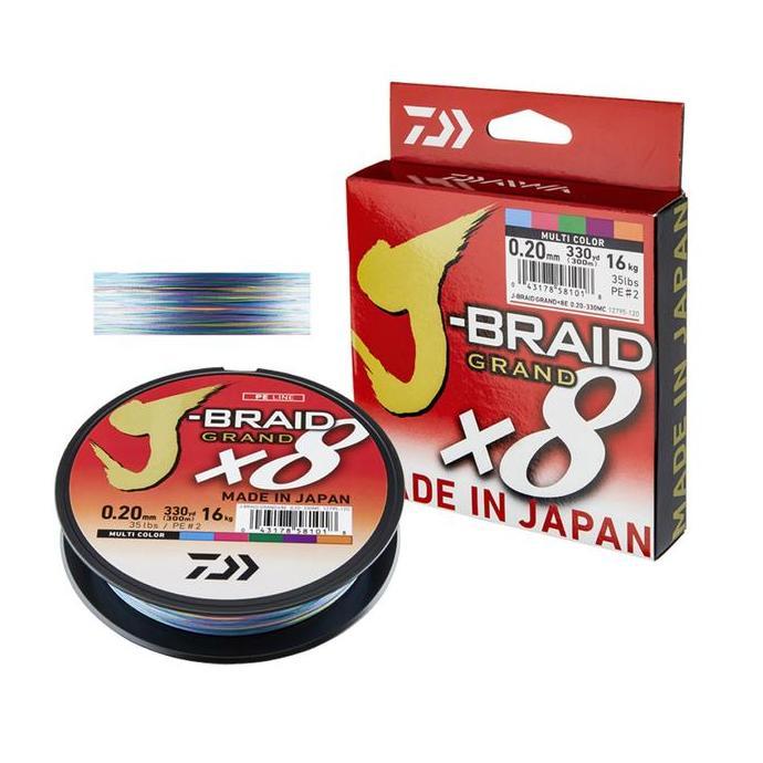 NEW Senar PE DAIWA J-BRAID GRAND 300M Multicolor