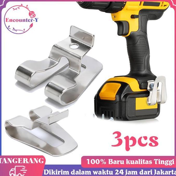 QINGACHO Belt Clip Impact Wrench 3pcs Belt Clip Bor Cordless Clip Belt Bor Cordless Mesin Bor
