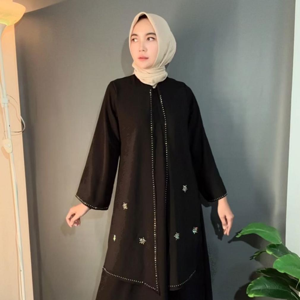 TERBARU ABAYA MELISA SERIES BAHAN SABRINA ANTI UV GAMIS DAILY SIMPLE SYARI BUSUI FRIENDLY