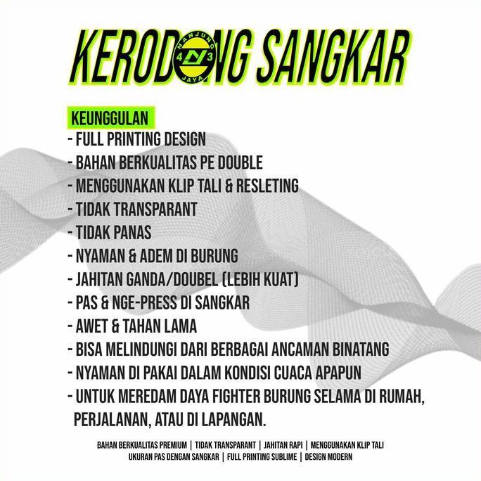 KERODONG FULL PRINTING SANGKAR LOVEBIRD - LOVEBIRD KONSLET