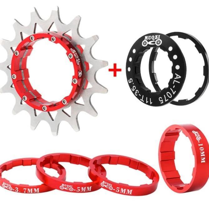 Muqzi COG Single Speed Adaptor Gear Single Speed Sepeda BMX Fixie MTB