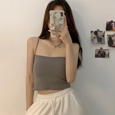 premium tanktop crop singlet polos bra kemben dalaman wanita tali spaghetti big size elastis korean 