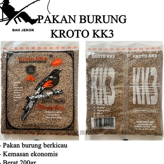 Pakan burung Kroto KK3 untuk semua jenis burung berkicau