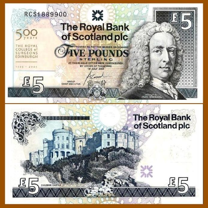Scotland 5 Pounds 2005 Commemorative