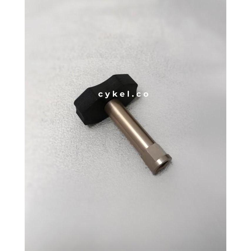 stop disc bromp 3sixty carbon aluminum seatpost stopper champagne gold