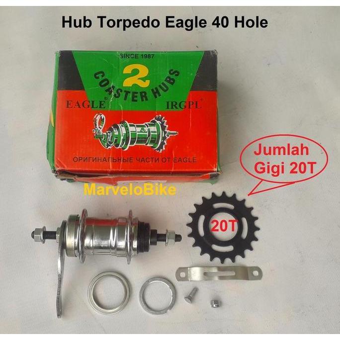 Hub Torpedo Sepeda Onthel Becak Eagle 40 Hole