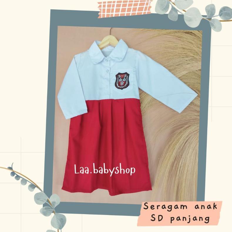 Promo  Seragam Sekolah Anak Balita Panjang / Seragam Sekolah Anak Muslim /Baju Sekolah Anak Sd, Smp 