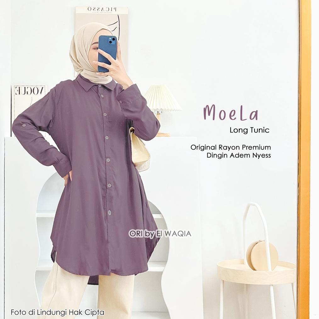 Moela Tunik Polos Rayon XL XXL LD 110 120