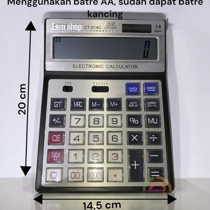 Kalkulator CT-614C 14 Digit Kalkulator Besar / KALKULATOR DAGANG BESAR
