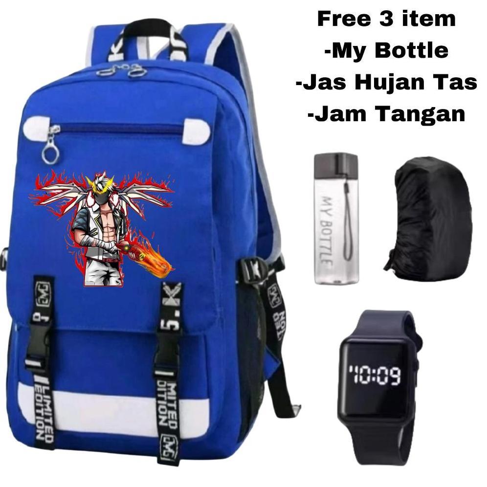 Unik Tas Ransel Anak Free Fire Terbaru-Tas Backpack Anak Laki-Laki Free Fire-Tas Sekolah Sd
