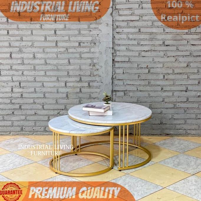 Terbaru Maja Tamu, Coffee Table Marmer , Coffee Table Top Marmer Minimalis